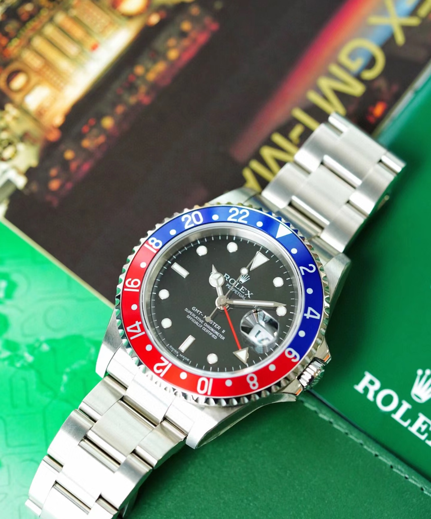 Rolex GMT II Swiss Watch Cola Ring Automatic Mechanical Men's Watch 